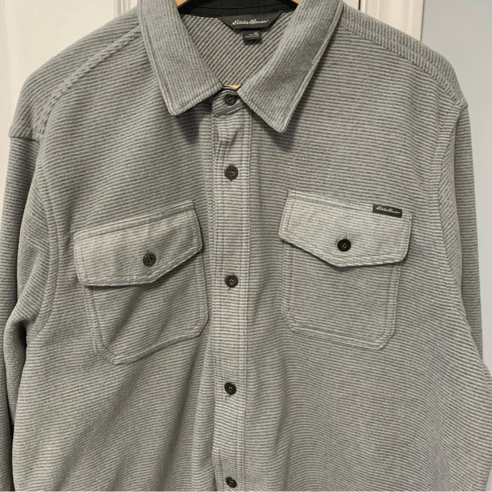 Men's Gray Button-Up Jacket Eddie Bauer - Picture 2 of 10